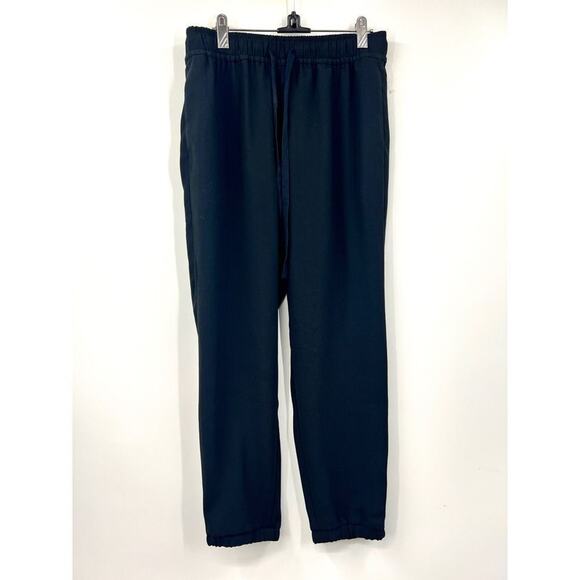 J Crew Jogger Pant Womens 365 Crepe Black Size 4 Cropped Drawstring Pull On‎ - Picture 2 of 7
